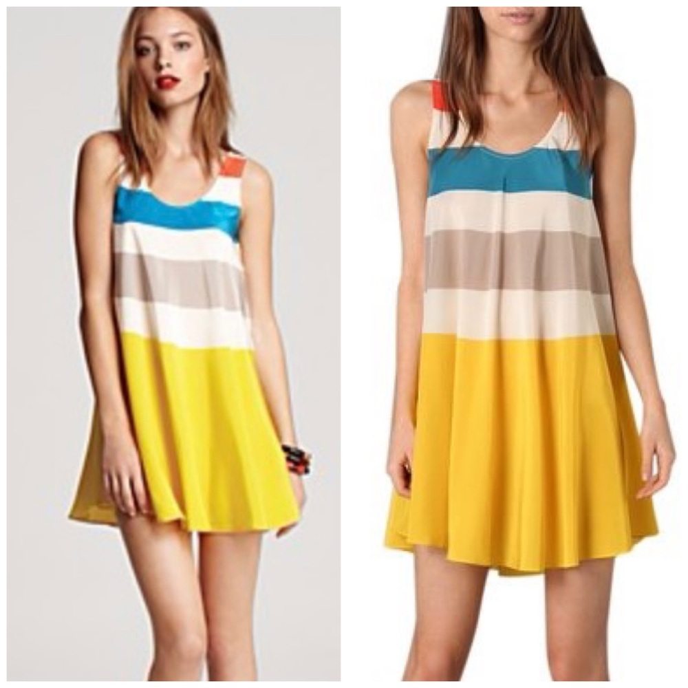 Silk Simone Stripe Dress
